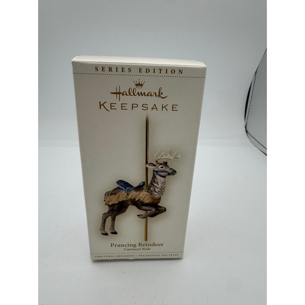 Hallmark Keepsake 2006 Prancing Reindeer Carousel Ride Ornament Series Edition